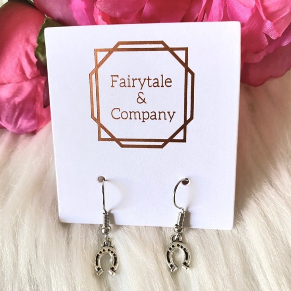 Horseshoe Charm Earrings